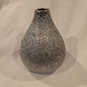 Elegant Silver Textured‎ Vase